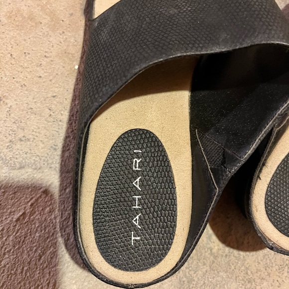 Tahari Black Heeled Sandals - Picture 3 of 5